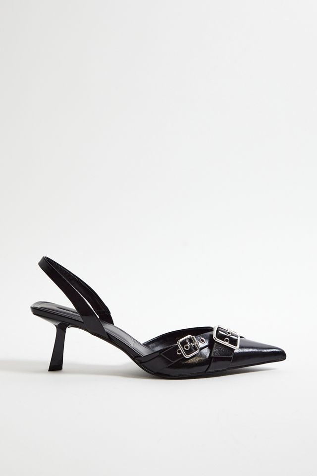 UO Buckle Sling Back Heels #2