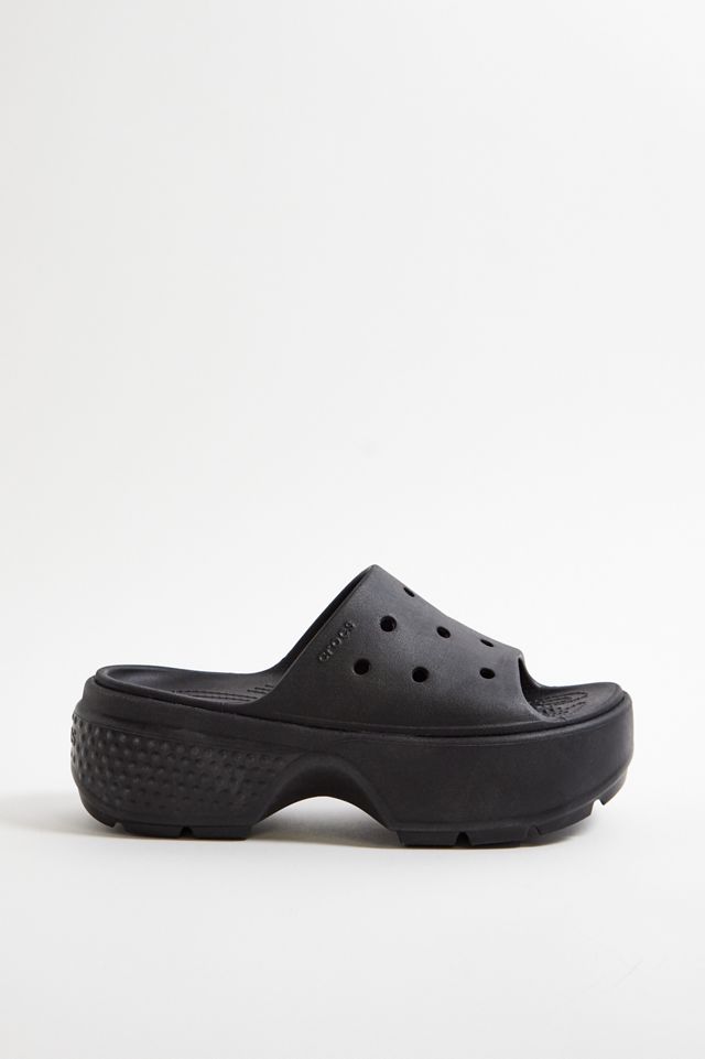 Crocs Stomp Black Sliders #2