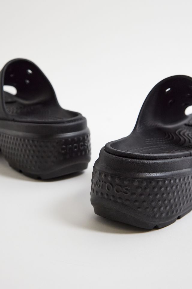 Crocs Stomp Black Sliders #3