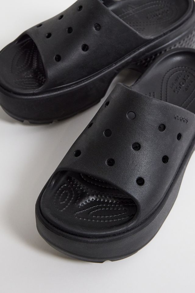 Crocs Stomp Black Sliders #4