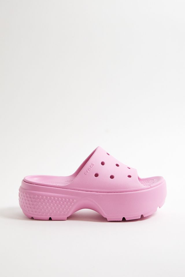 Crocs Stomp Pink Sliders #2