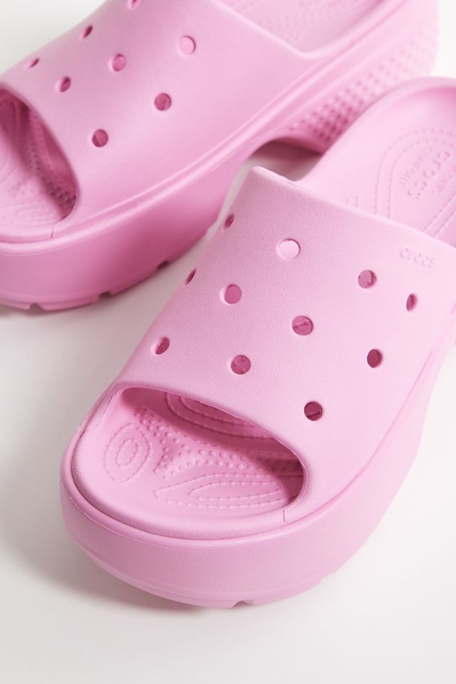 Crocs Stomp Pink Sliders #3