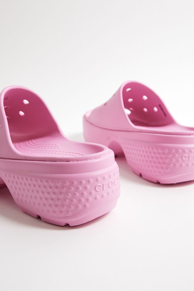 Crocs Stomp Pink Sliders #4