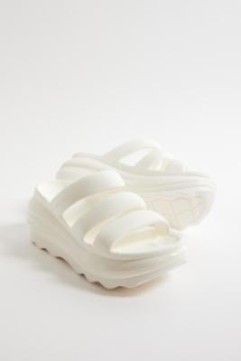 Crocs White Mega Crush Triple Strap Sandals | Urban Outfitters UK