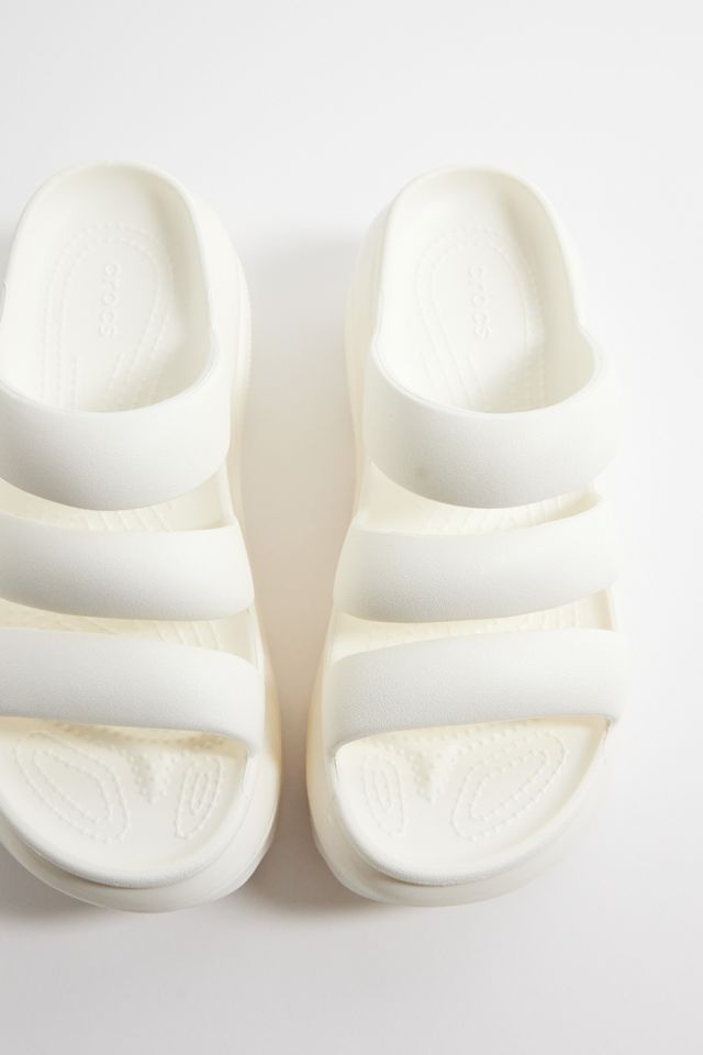 triple strap crocs black