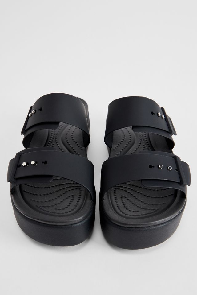 Sandali con zeppa Crocs Brooklyn neri #4
