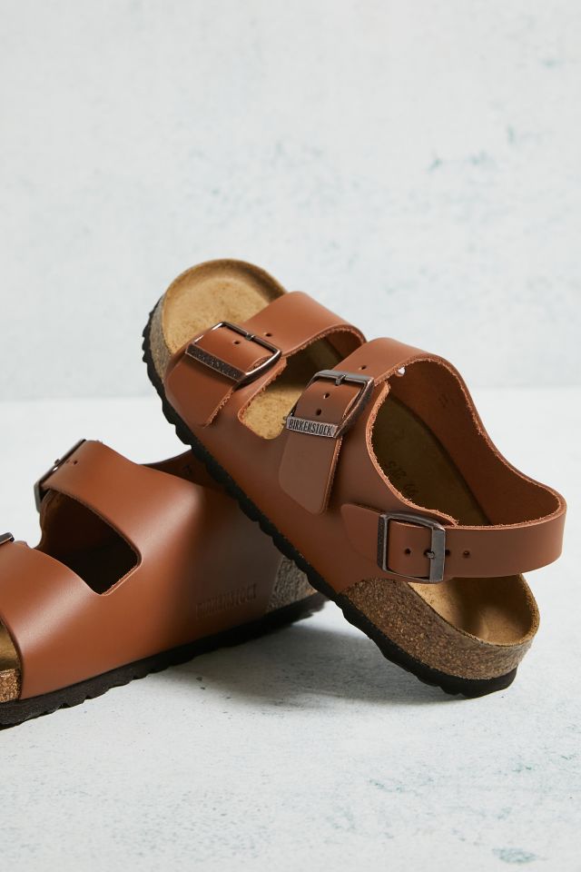 Birkenstock milano antique online pull cognac