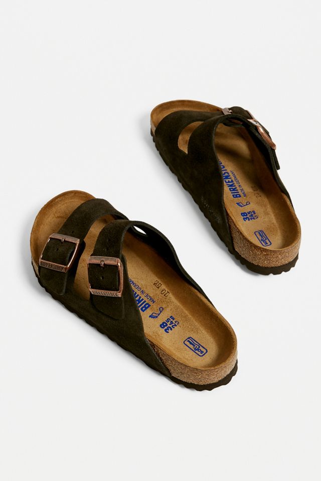 Birkenstock – Sandalen „Arizona“ aus Wildleder in Hellbraun #1