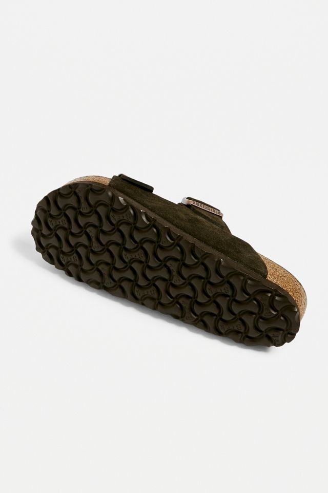 Birkenstock – Sandalen „Arizona“ aus Wildleder in Hellbraun #4