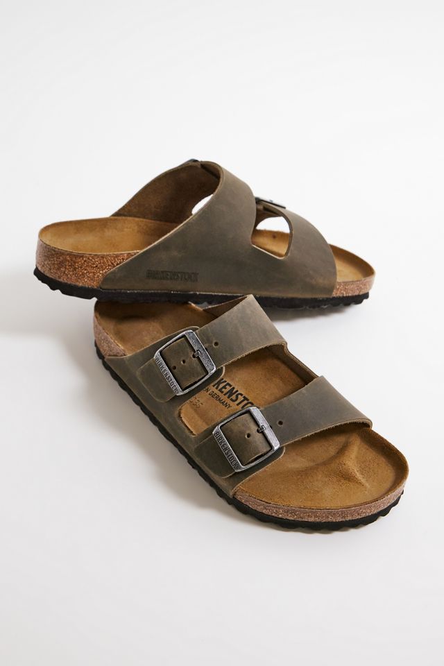 Birkenstock Oiled Khaki Arizona Sandals #1