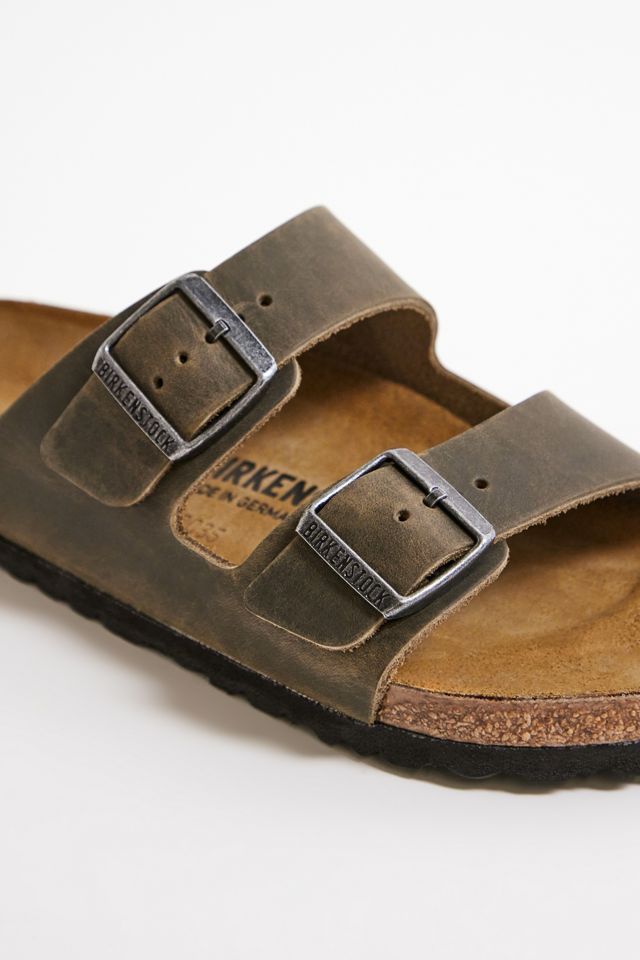 Birkenstock Oiled Khaki Arizona Sandals #5