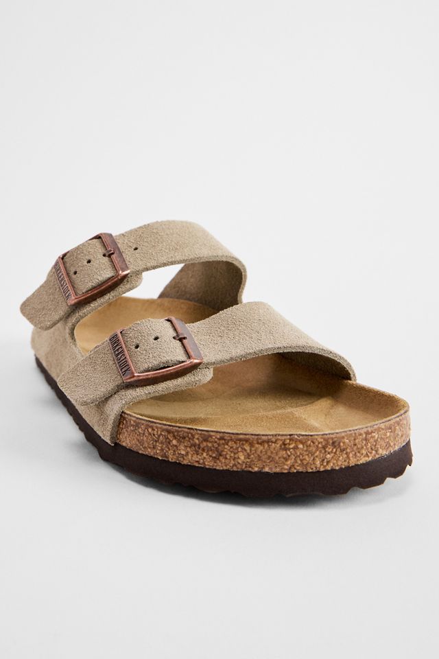 Birkenstock Taupe Arizona Suede Sandals #3