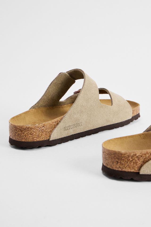 Birkenstock Taupe Arizona Suede Sandals #4