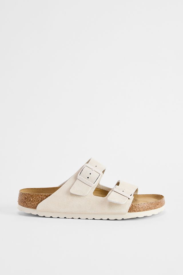 Sandali Arizona in Pelle Scamosciata Bianca Birkenstock #1