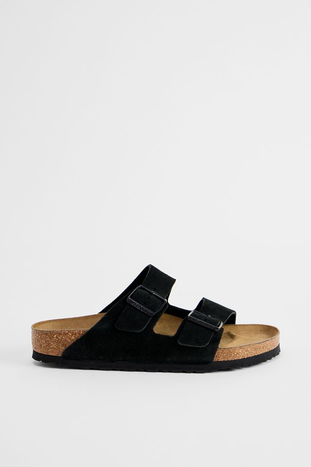 Sandali Arizona in Pelle Scamosciata Nera Birkenstock #1