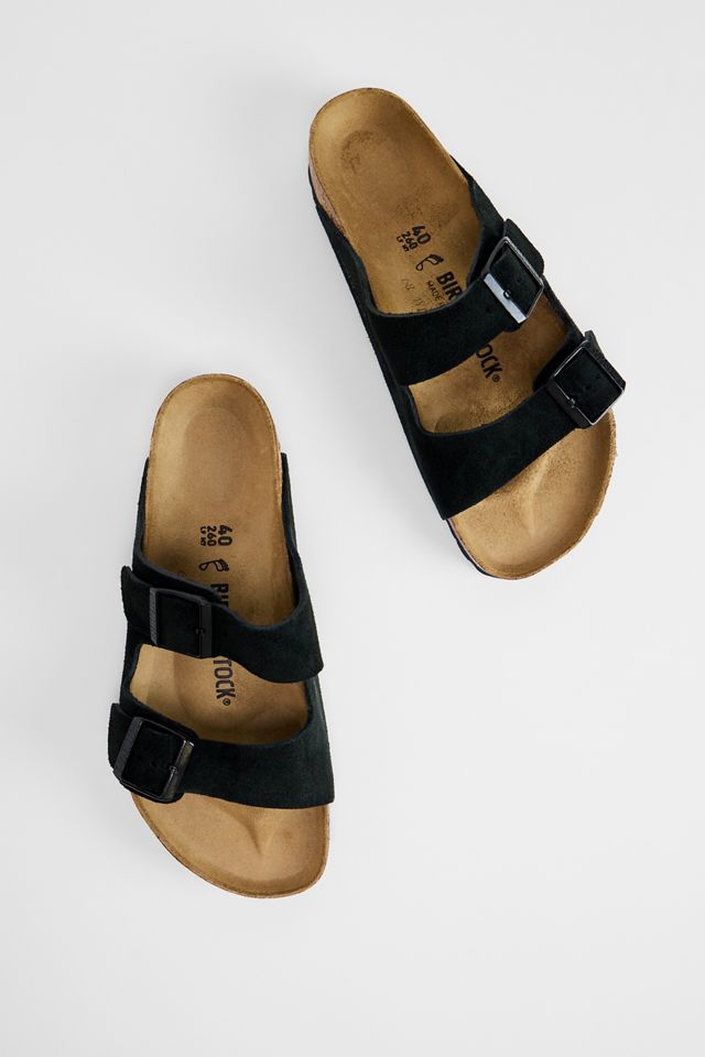 Sandali Arizona in Pelle Scamosciata Nera Birkenstock #2