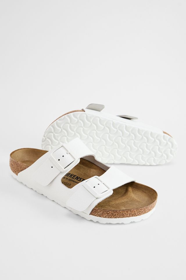 Birkenstock Weiße Arizona Ledersandalen #1