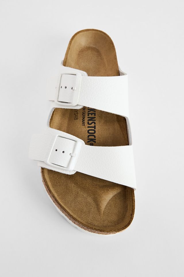 Birkenstock Weiße Arizona Ledersandalen #3