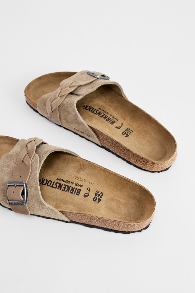 Sandales Birkenstock en daim tressé taupe Oita #4