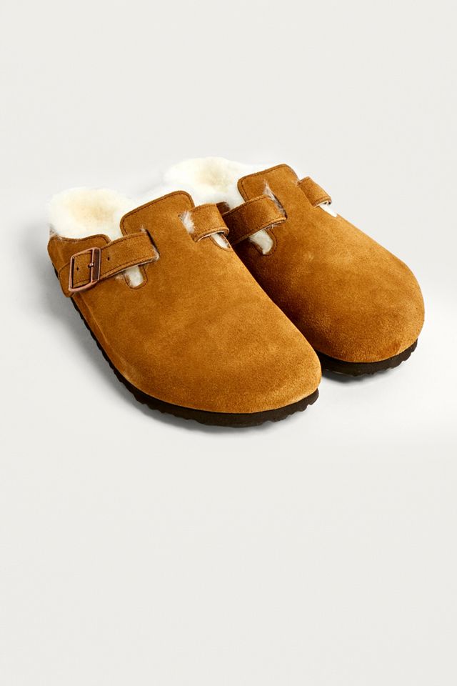 Birkenstock Shearling + Leather Boston Clog #1
