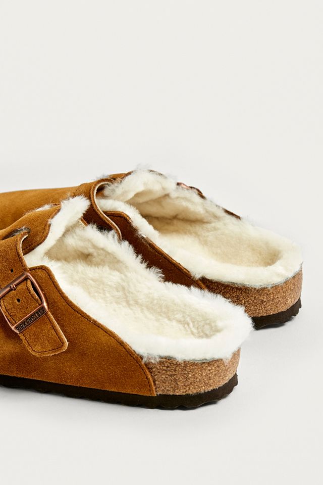 Birkenstock Shearling + Leather Boston Clog #2