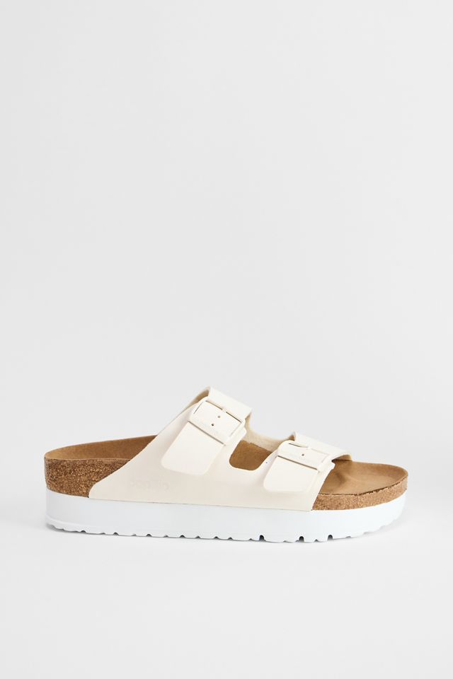 Birkenstock Weiß Papillio Flex Plateau Sandalen #1