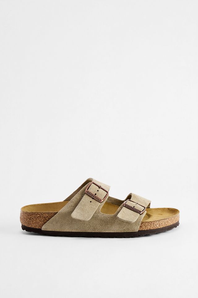 Sandales Birkenstock Arizona en Suède Taupe #2