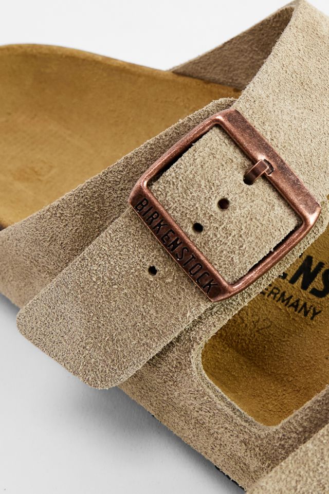 Sandales Birkenstock Arizona en Suède Taupe #3