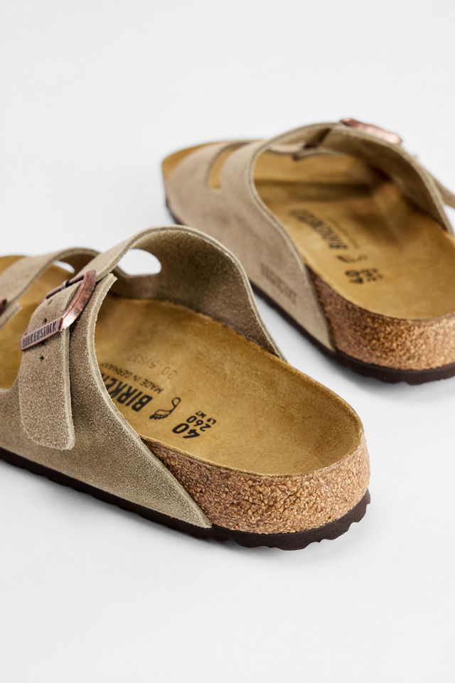 Sandales Birkenstock Arizona en Suède Taupe #4