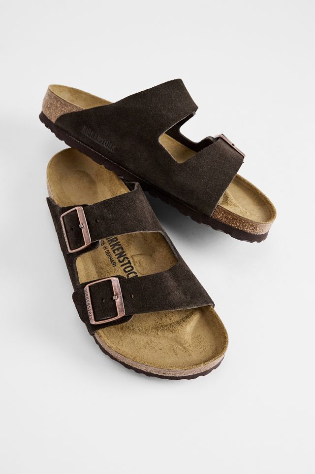 Sandali Birkenstock Arizona in Camoscio Mocca #1