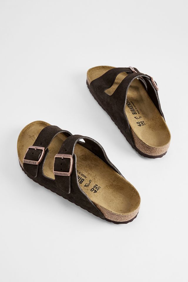 Sandali Birkenstock Arizona in Camoscio Mocca #4