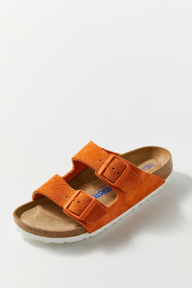 Birkenstock Arizona Orange Suede Sandals