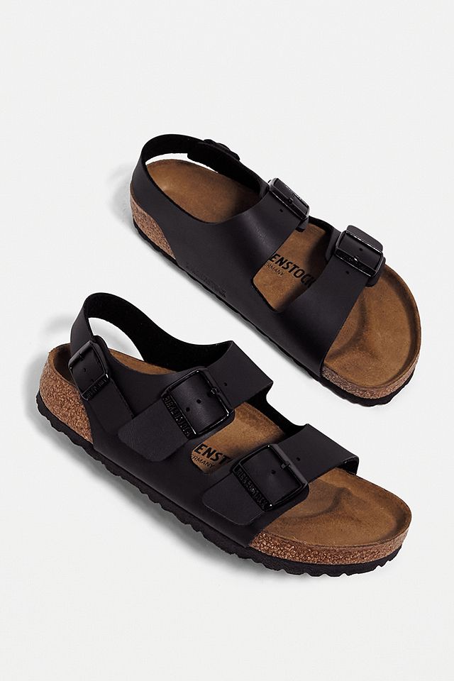 Birkenstock Black Milano Sandals | Urban Outfitters UK