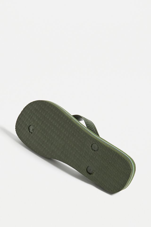 Havaianas – Flip Flops in Khaki mit Brasilien-Logo #5