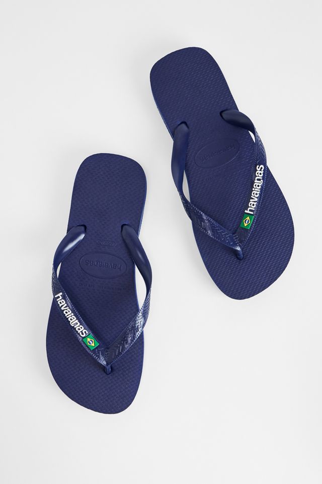 Havaianas Marineblaue Brasil Flip Flops #1