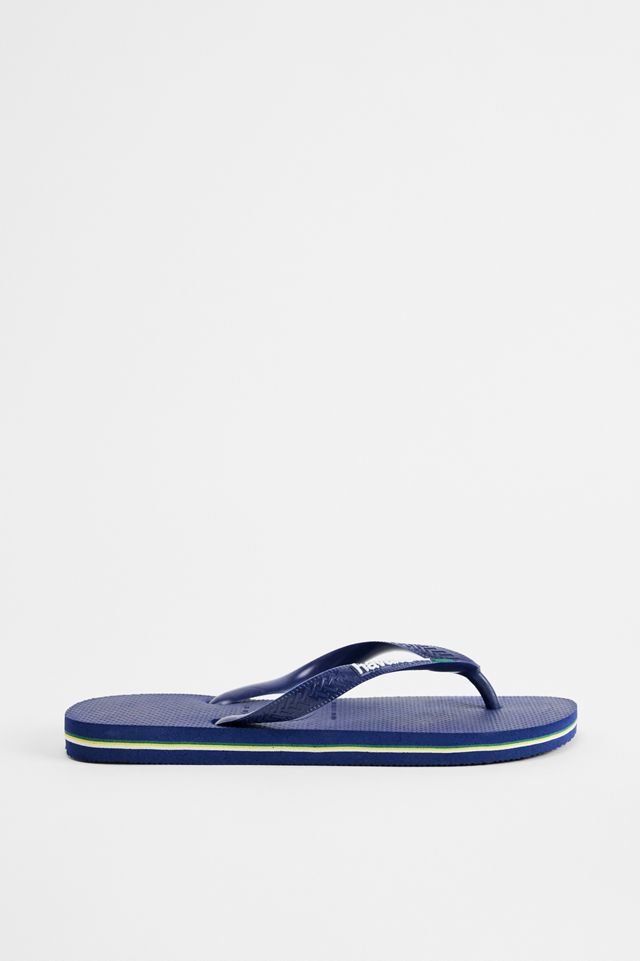 Havaianas Marineblaue Brasil Flip Flops #2