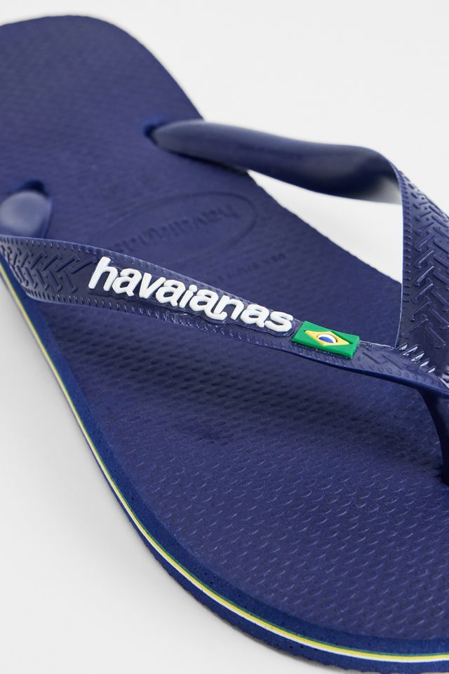 Havaianas Marineblaue Brasil Flip Flops #3