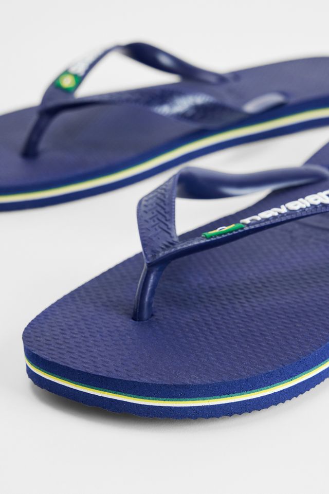 Havaianas Marineblaue Brasil Flip Flops #4
