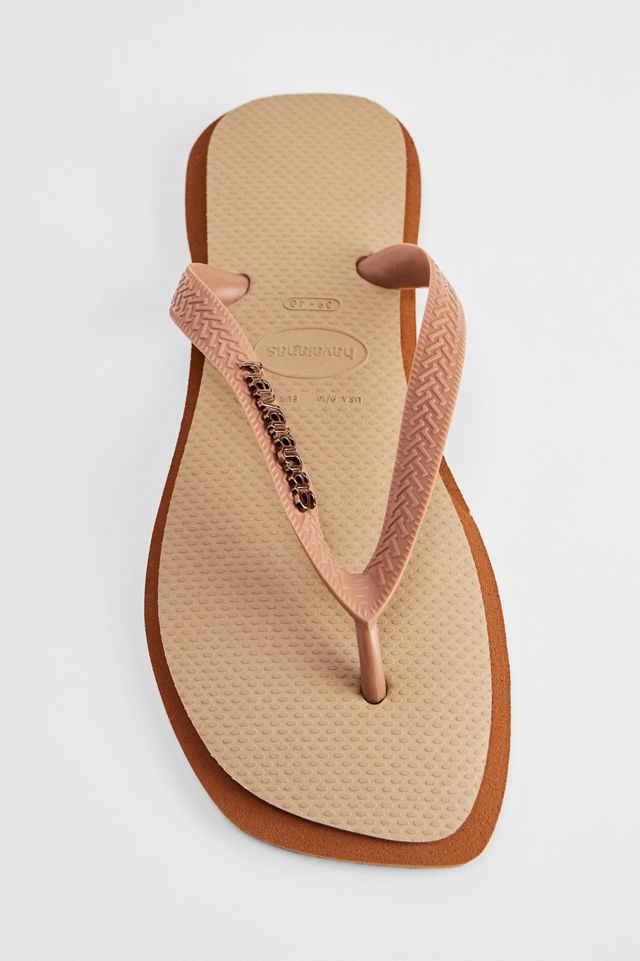 Havaianas Braune Square Fusion Flip Flops #3