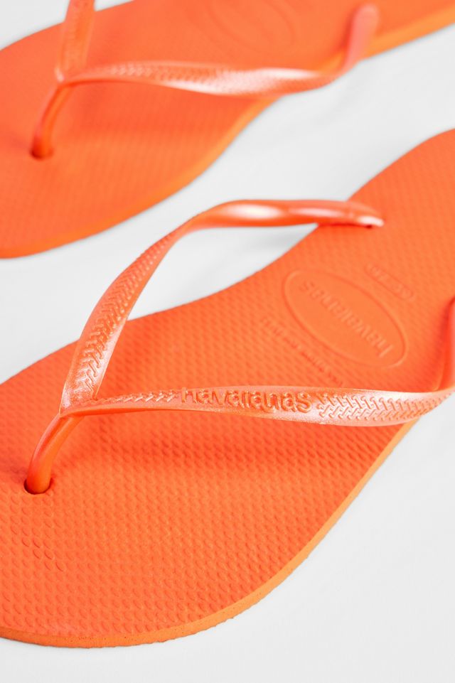 Havaianas Orangefarbene Slim Flip-Flops #3