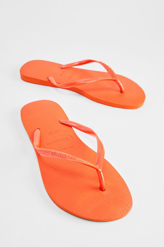 Havaianas Orangefarbene Slim Flip-Flops #4
