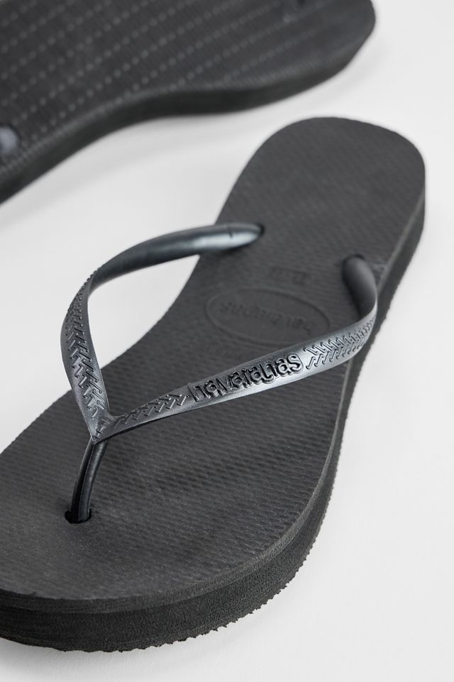 Tongs Slim Flatform Noires Havaianas #3