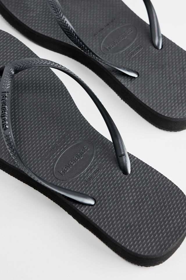 Tongs Slim Flatform Noires Havaianas #4