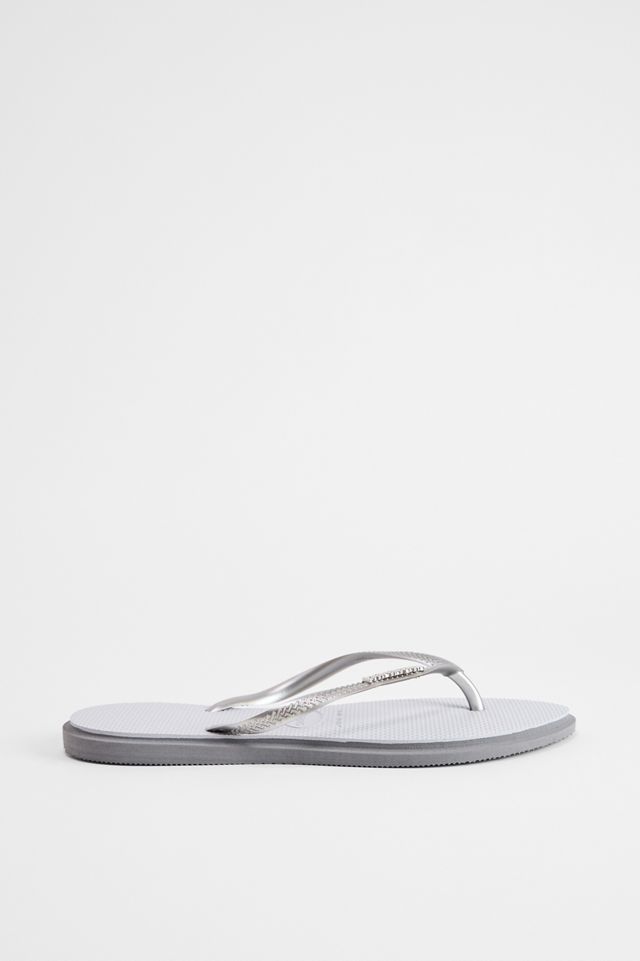 Tongs Slim Point Argent Havaianas #2
