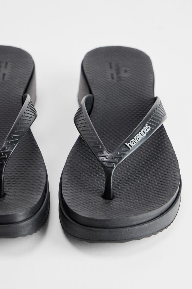 Tongs à plateforme noires Havaianas #3