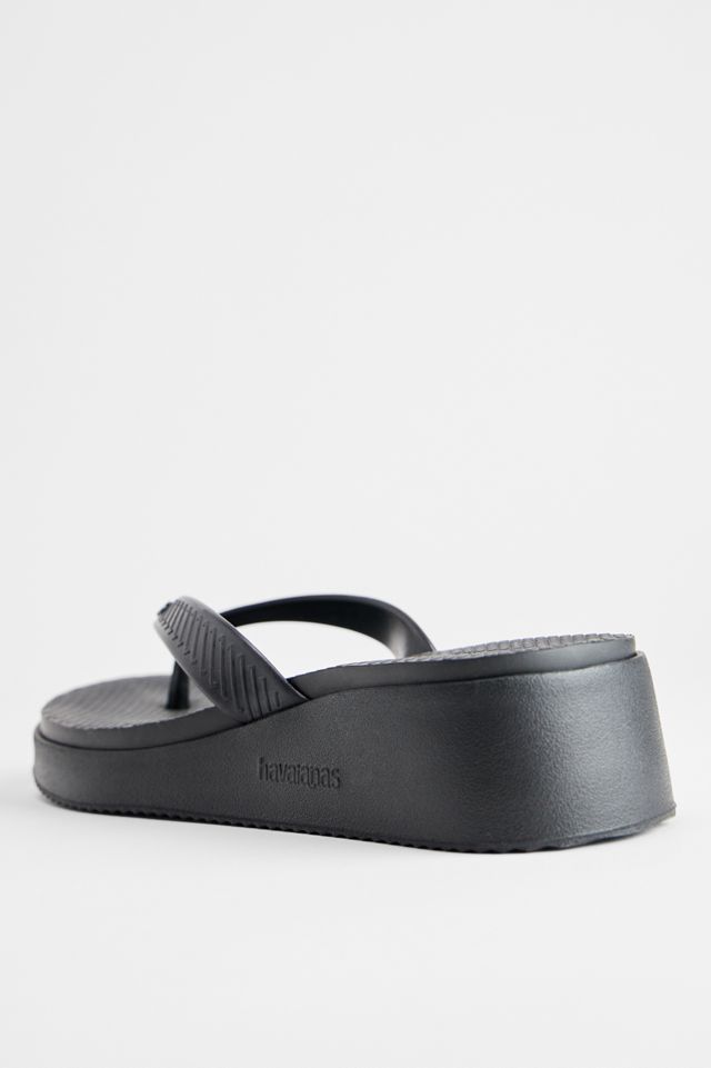 Tongs à plateforme noires Havaianas #4