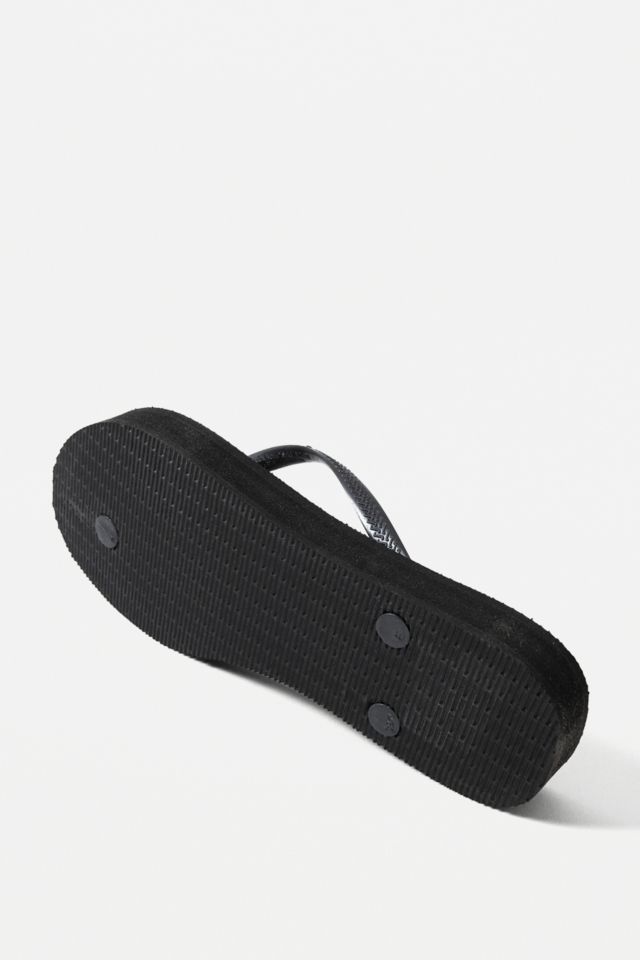 Havaianas Black Slim Platform Flip Flops Urban Outfitters UK