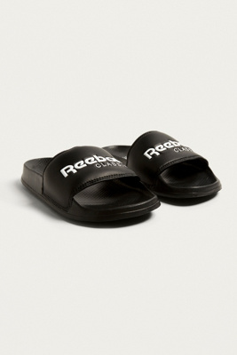 Reebok Black Pool Sliders | Urban Outfitters UK