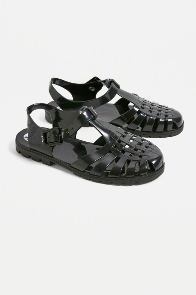 JuJu Reilly Black Jelly Sandals | Urban Outfitters UK