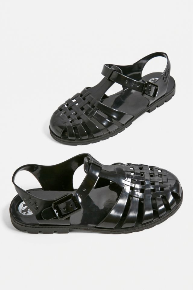 JuJu Reilly Black Jelly Sandals Urban Outfitters UK